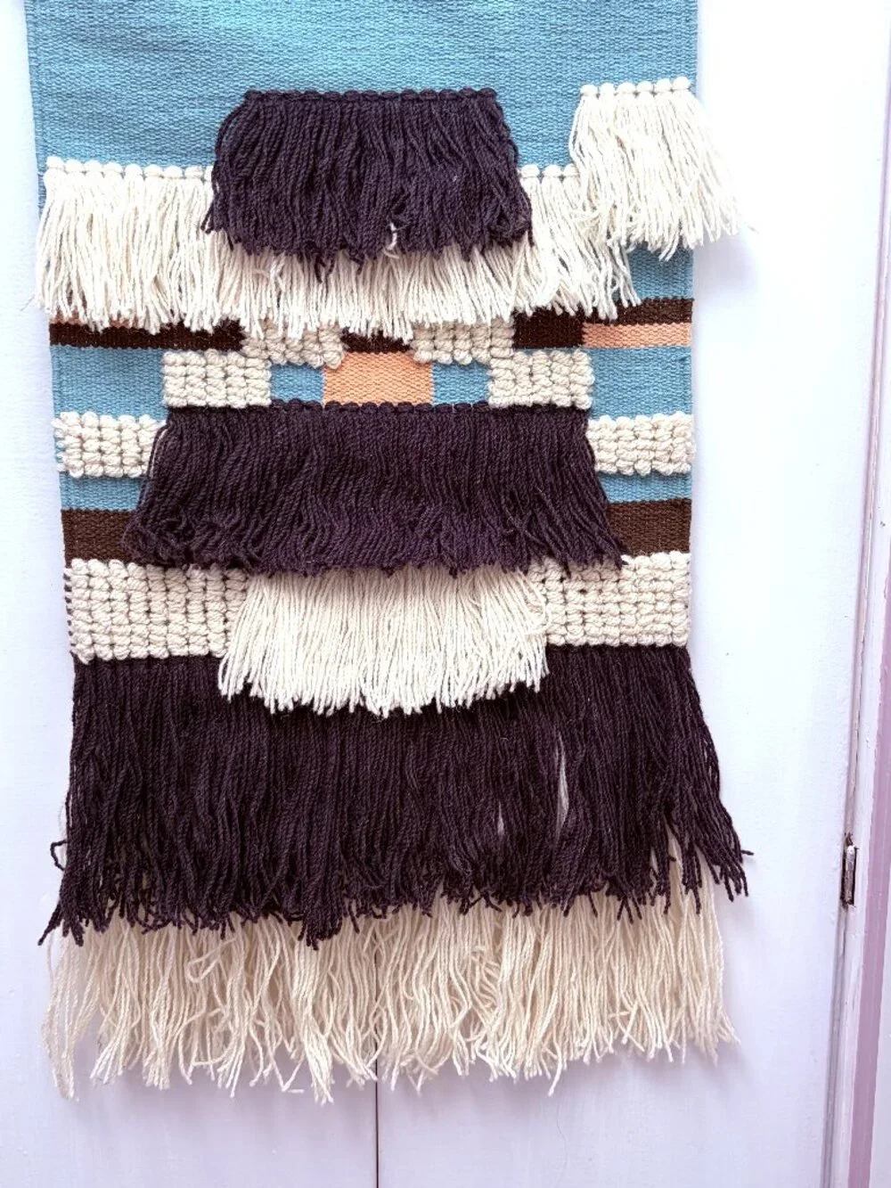 NWOT Handmade One-of-a-Kind Woven Wall Hanging Boho Textile Art
